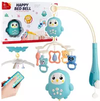 Lean Toys Muzikinė karuselė su lempa ir barškučiais kūdikiams