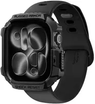Spigen „Rugged Armor 2“, matinis juodas – „Apple Watch 11“ 42 mm