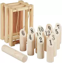 Relaxdays Medinis Kubb žaidimo rinkinys