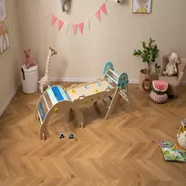 Promotions Kopimo rinkinys, medinis sulankstomas trikampis su arka ir rampe, 204x53x56 cm, mėlynas, Montessori žaislas