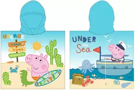 Rankšluostis Astley Baker Davies Peppa Pig George microfibre poncho towel
