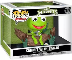 FUNKO POP! Vinilinė figūrėlė: The Muppets - Kermit with Banjo, 9 cm