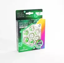 „Gamegenic“ – „Glow“ serija – toksiški akmenys – RPG kauliukų rinkinys (7 vnt.)