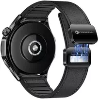 Magnetinis dirželis „Samsung Galaxy Watch Forcell F-Design FS20“ laikrodžiui, 22 mm, juodas, eko oda