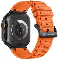 Forcell „Apple Watch A924f F-Design FA06“ dirželio skylutės, silikoninis, 42 / 44 / 45 / 49 mm, oranžinis