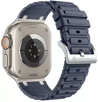 „Apple Watch“ dirželis Forcell F-Design FA06 silikoninis, 42 / 44 / 45 / 49 mm, mėlynas