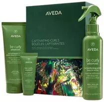 Aveda Žavios garbanos rinkinys: plaukų kremas 200 ml + plaukų gelis 40 ml + nenuplaunamas kondicionierius 200 ml