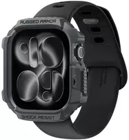 „Spigen Rugged Armor 2“, tamsiai pilka – „Apple Watch 11“ 46 mm