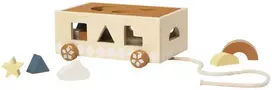 Fabelab Medinis traukiamas vežimėlis-rūšiuoklė