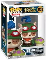 FUNKO POP! Vinilinė figūrėlė: League of Legends - Teemo with Mushroom, 9 cm