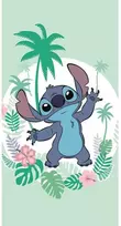 Disney Lilo ir Stitch žalias vonios rankšluostis, paplūdimio rankšluostis 70x140cm