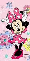 Rankšluostis Ręcznik plażowy 70x140 Myszka Mini 0776 Minnie Mouse bawełniany