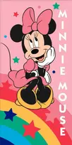 Disney Minnie Rainbow Star vonios rankšluostis, paplūdimio rankšluostis 70x140 cm