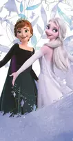 Disney „Ledo šalis“ vonios rankšluostis, paplūdimio rankšluostis 70x140 cm