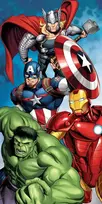 „Avengers Power“ vonios rankšluostis, paplūdimio rankšluostis 70x140cm