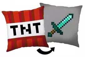 Minecraft TNT kardas dekoratyvinė pagalvė 40*40 cm