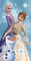 Disney „Ledo šalis“ Olafas ir seserys rankšluostis, paplūdimio rankšluostis 70x140 cm