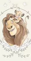 Disney Liūtas karalius Simba vonios rankšluostis, paplūdimio rankšluostis 70x140cm