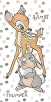Disney Bambi taškuotas vonios rankšluostis, paplūdimio rankšluostis 70x140cm