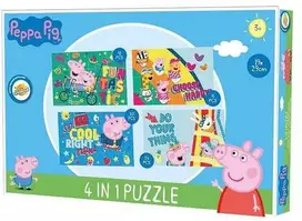 Peppa Pig dėlionė 4 viename