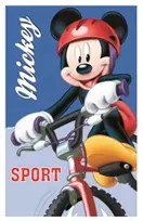 Disney Mickey Sporty tamsiai mėlynas rankšluostis veidui, 35x65cm