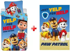 Patalynės komplektas „Pat Patrol“ patalynės ir vilnos antklodės rinkinys
