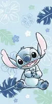 Rankšluostis Blue Mėlyna Ręcznik plażowy 70x140 Lilo and Stitch Ohana Mėlyna mėlyna dziecięcy bawełniany Kids25