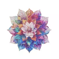 Robotime 3D medinė dėlionė Mystic Mandala Flower