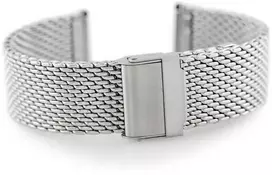 Metalinis apyrankė 303S - tinklinis - sidabro - 22mm