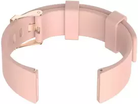 Rubber laikrodžio dirželis U15 - šviesiai rožinis/rožinė auksinė - 22mm