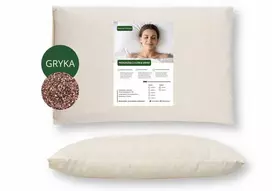 Ortopedinė miego pagalvė su grikių lukštais 50 × 60 cm – natūrali ir sveikam miegui
