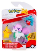 Pokémon - Battle Figure 3 pack - Pikachu, Gible & Ponyta (PKW4097)