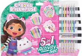 Gabby's Dollhouse Gabby lėlių namelis – 5 viename spalvinimo ir veiklos rinkinys (GD24306)