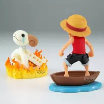 Banpresto ONE PIECE - KOLEKCINĖ FIGŪRĖLĖ - MONKEY.D.LAFFY IR GOING MERRY