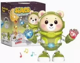 Muzikinis šokantis robotas su šviesos efektais, 20 cm