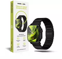 Mobile Origin Titanium Band Modena, juodas - Apple Watch Ultra 49mm