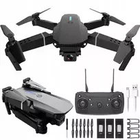 Dronas E88 su kamera, WiFi ryšiu ir 15 min skrydžio laiku