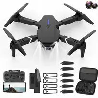 Išmanus 4K WiFi dronas su dviem priekinėmis kameromis ir 3 akumuliatoriais