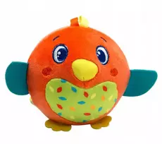 Pliušinis „Peachy Bird“ kamuoliukas, barškutis kūdikiams „Clementoni“