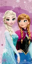 Rankšluostis Ręcznik plażowy 70x140 Frozen Kraina Lodu Anna i Elsa dziecięcy Kids25