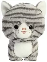 „Teddy Pets“ pliušinis žaislas / glamonė katėms, pilka dryžuota katė, 17 cm