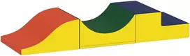 Aosom Kopimo ir ropojimo rinkinys, 141x45.7x20.3 cm, geltona, putos