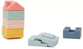 Miniland Adorable Moments Minkšti bokšto blokeliai – žavingos akimirkos