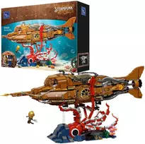 „Pantasy“ konstruktoriaus kaladėlės „Steampunk Nautilus“ povandeninis laivas, 2552 detalės