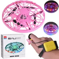 Skraidantis disko formos dronas su LED apšvietimu