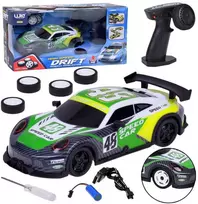 Nuotoliniu būdu valdomas sportinis automobilis „Drift Car“, žalias