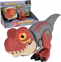 Dinozauras Tyrannosaurus Rex su garso ir šviesos efektais, raudonas