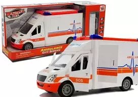 Greitosios pagalbos automobilis su neštuvais, garso ir šviesos efektais