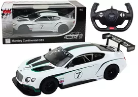 Nuotoliniu būdu valdomas sportinis Bentley Continental GT3 automobilis, baltas