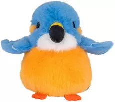 Pliušinis žaislas Paukštis, mėlynas/oranžinis, 12 cm